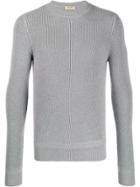 Al Duca D'aosta 1902 Ribbed Crew Neck Jumper - Grey
