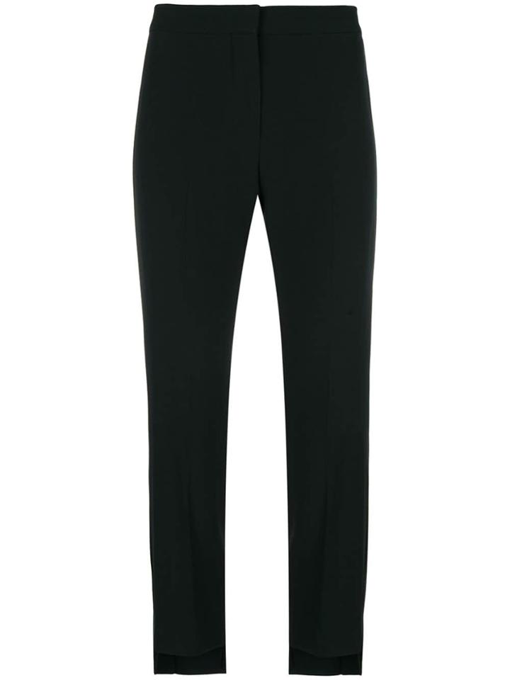 Alexander Mcqueen Tuxedo-style Cropped Trousers - Black