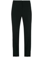 Alexander Mcqueen Tuxedo-style Cropped Trousers - Black