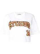 Études Cropped Logo T-shirt - White