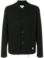 Folk Jersey Bomber Jacket - Black