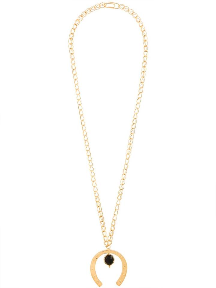 Aurelie Bidermann 'theia' Long Necklace, Women's, Metallic
