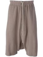 Rick Owens Drkshdw Casual Drop-crotch Shorts - Grey