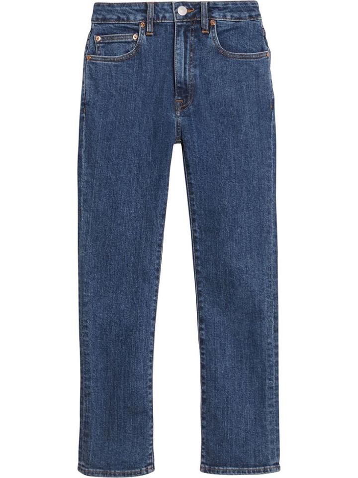 Burberry Straight Fit Japanese Denim Jeans - Blue