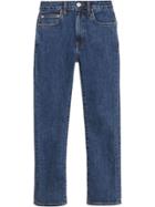 Burberry Straight Fit Japanese Denim Jeans - Blue