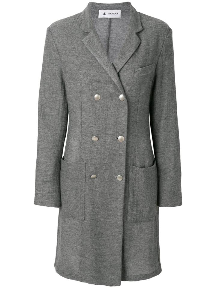 Barena Double Breasted Coat - Grey