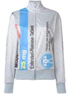 Moschino Pill Packet Track Jacket, Women's, Size: Medium, Grey, Polyester