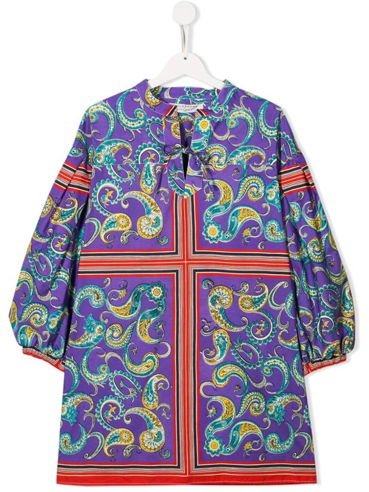 Philosophy Di Lorenzo Serafini Kids Teen Paisley Print Tunic Dress -