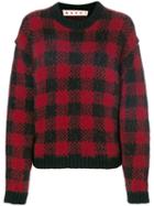 Marni - Grid Check Sweater - Women - Wool/alpaca/nylon 12 - 42, Black, Wool/alpaca/nylon 12