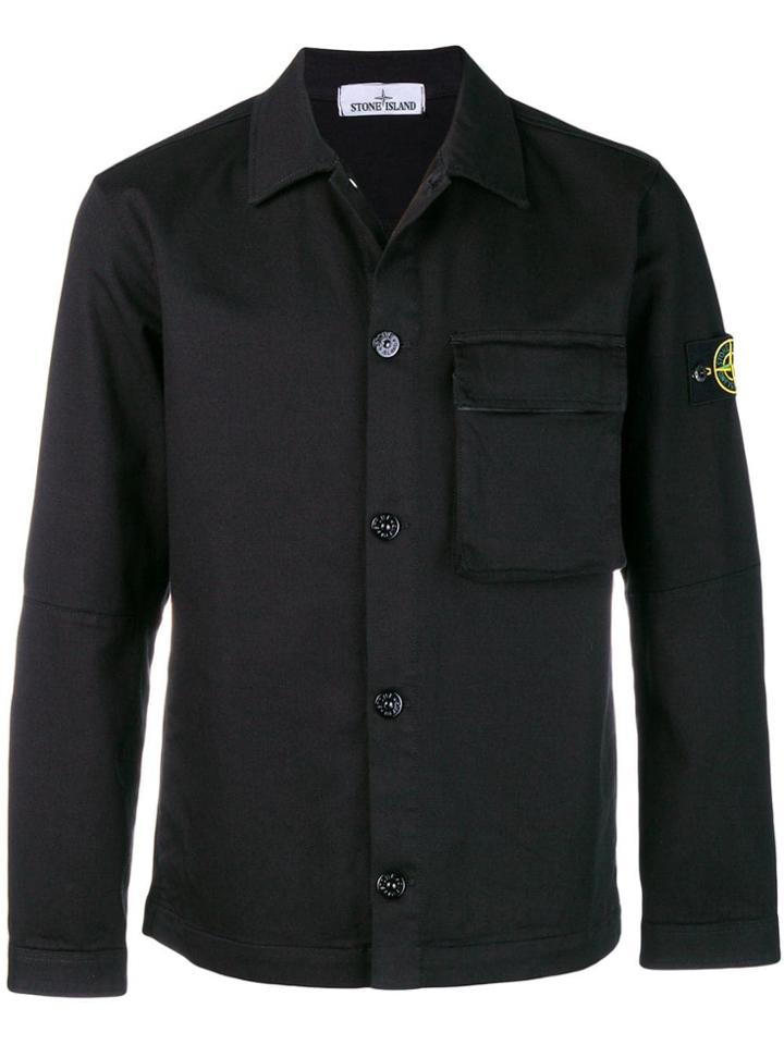 Stone Island Denim Jacket - Black