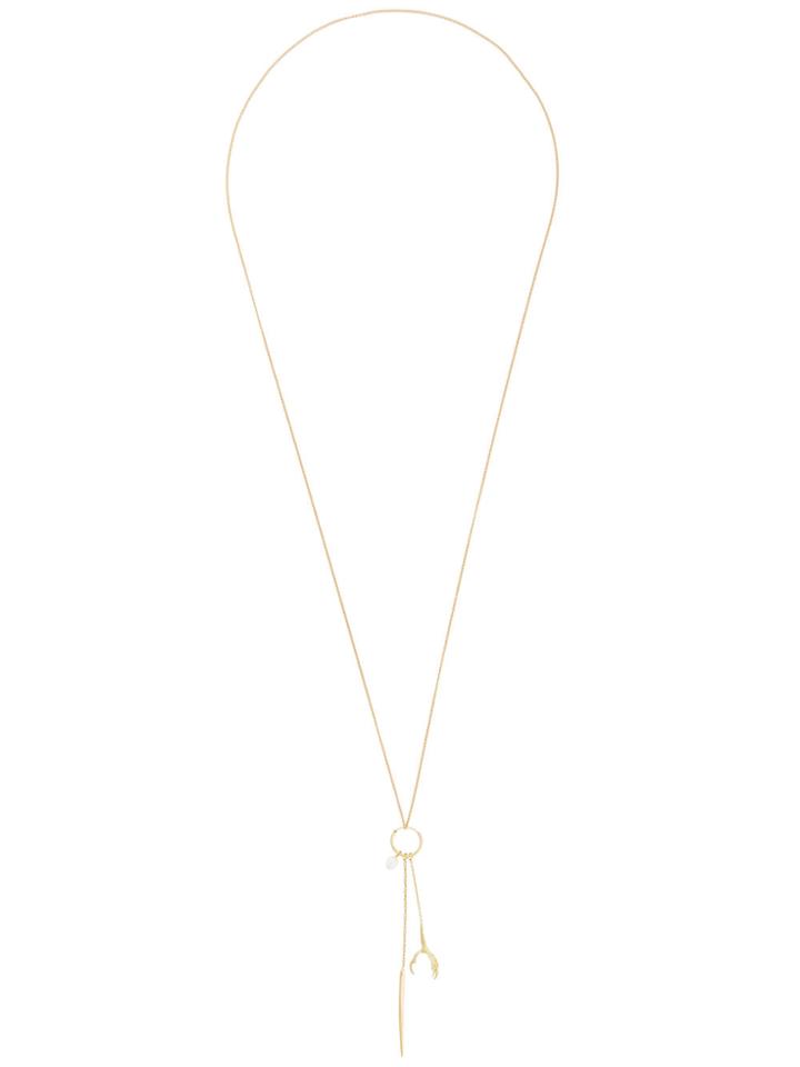Wouters & Hendrix Gold 18kt Yellow Gold Spikes, Pearls And Claws Long