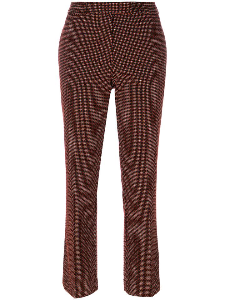 Etro Tapered Cropped Trousers - Black
