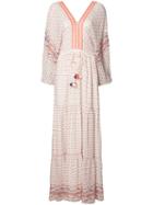 Ulla Johnson Tassel Detail Maxi Dress, Women's, Size: 4, White, Polyester/silk