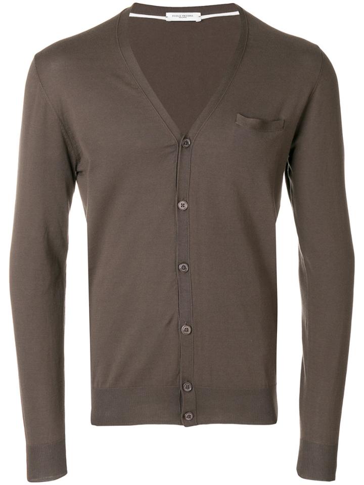 Paolo Pecora V-neck Cardigan - Green