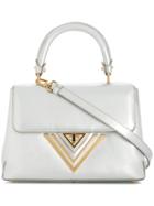 Giaquinto Chevron Detail Handbag - Grey