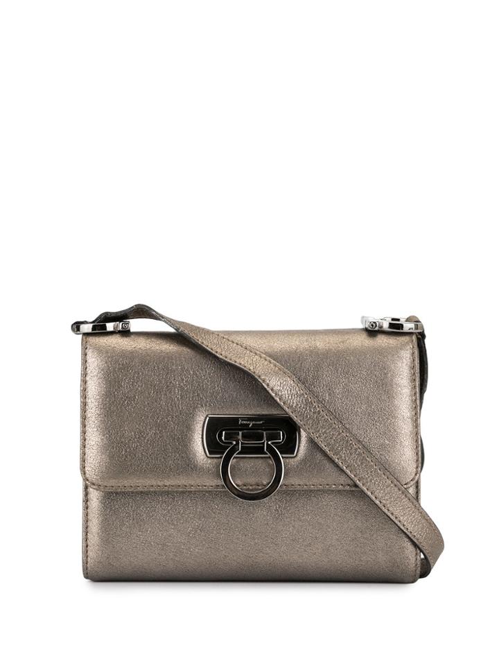 Salvatore Ferragamo Pre-owned Gancini Crossbody Bag - Gold