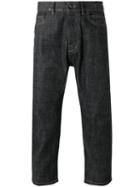 Rick Owens Drkshdw Straight Cropped Jeans, Men's, Size: 34, Black, Cotton