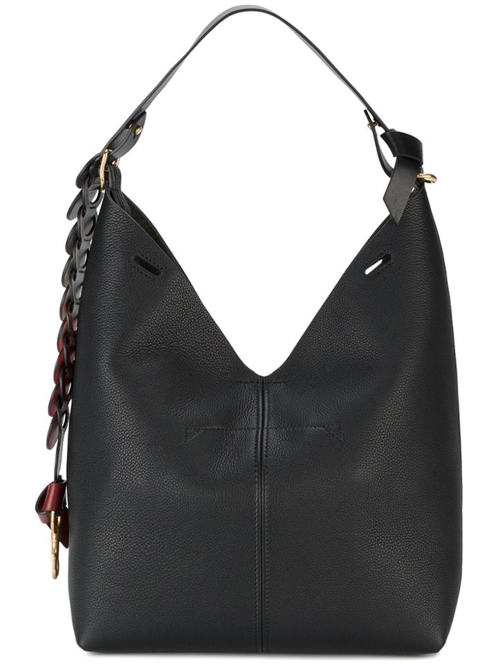 Anya Hindmarch Small Black Bucket Shoulder Bag