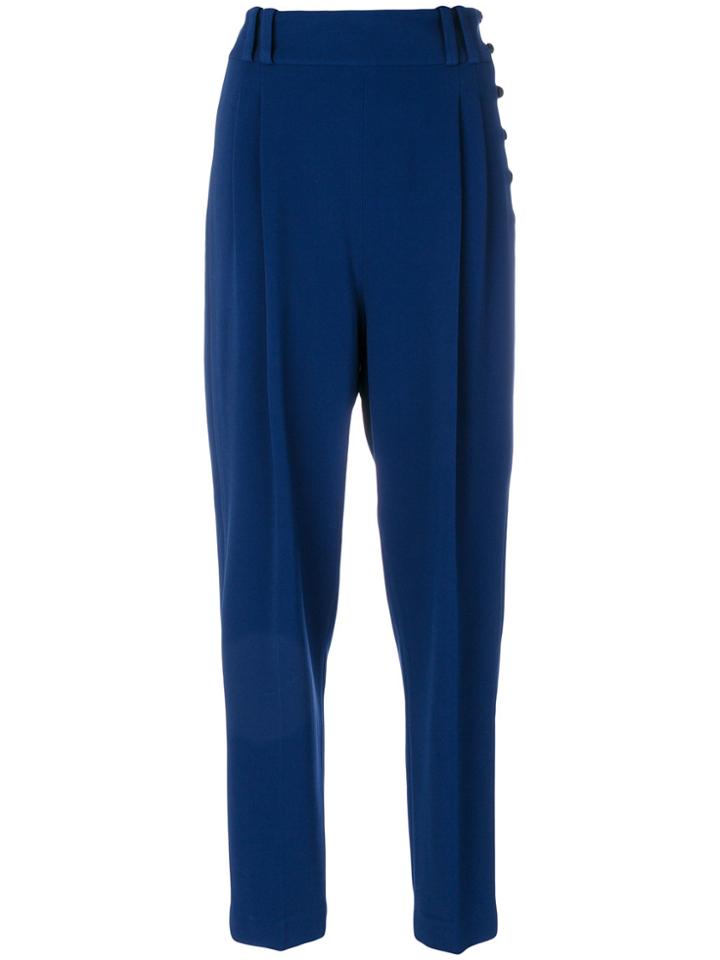 3.1 Phillip Lim Pleated Cropped Trousers - Blue