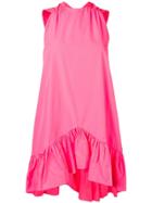 Msgm Ruffled Hem Dress - Pink