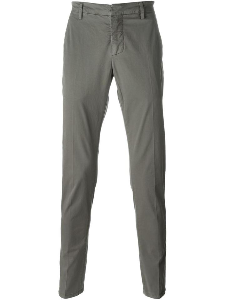 Dondup Gaubert Trousers, Men's, Size: 31, Grey, Cotton/spandex/elastane