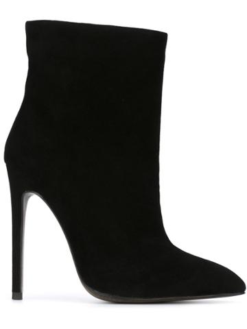 Gianni Renzi High Stiletto Heel Boots - Black
