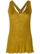 Forte Forte V-neck Tank Top - Yellow & Orange