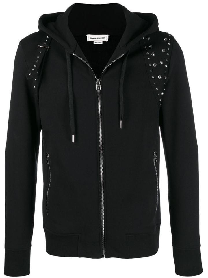 Alexander Mcqueen Studded Hoodie - Black