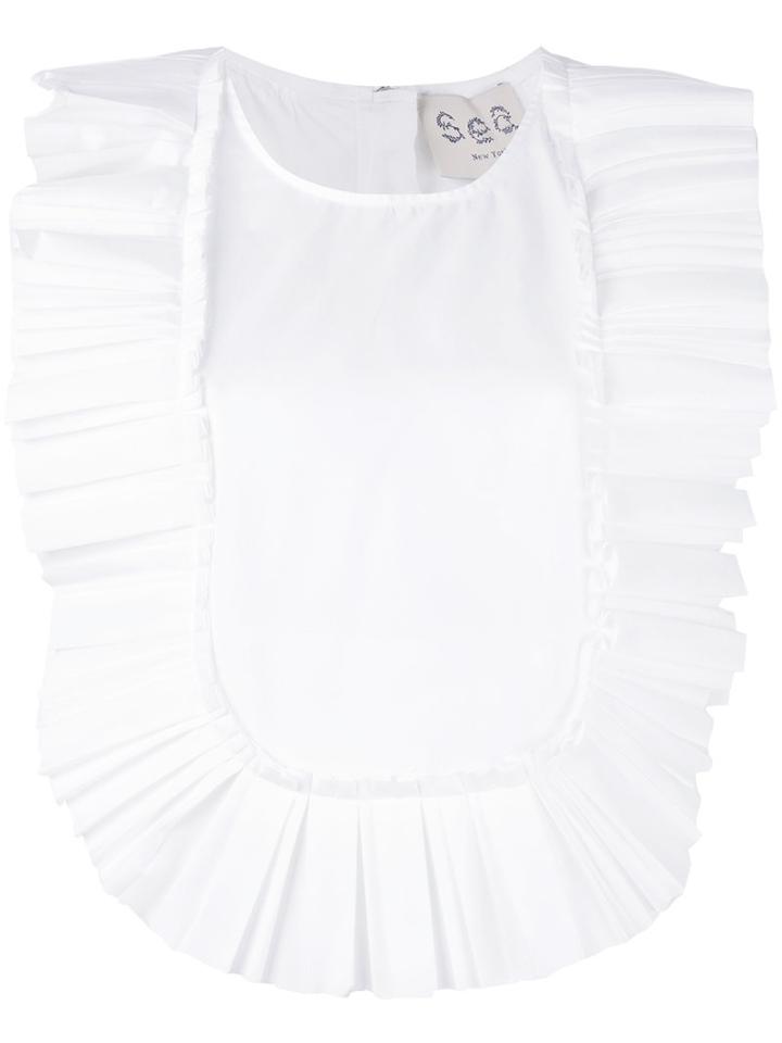 Sea - Pleated Vest Top - Women - Cotton - M, White, Cotton