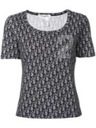 Christian Dior Pre-owned Racer Number Trotter Pattern T-shirt - Black