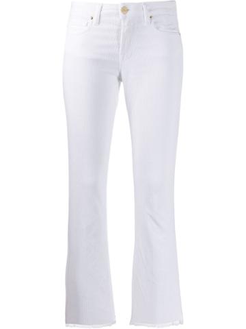 Two Denim Corduroy Slim-fit Trousers - White