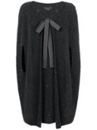 Fabiana Filippi Draped Short-sleeve Cardigan - Grey