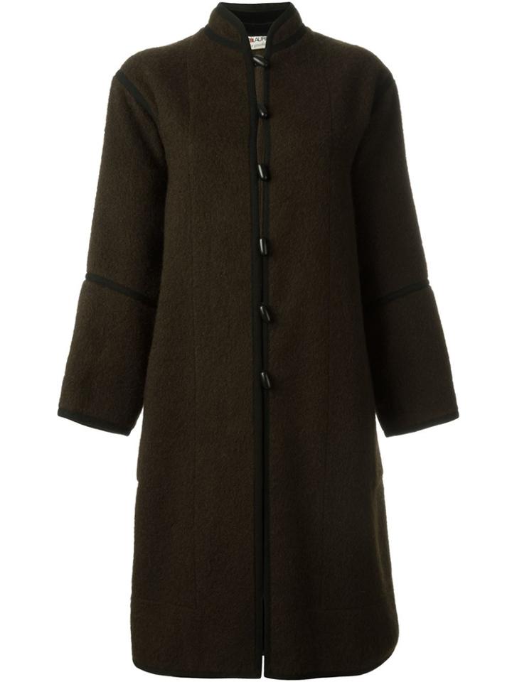 Yves Saint Laurent Vintage Toggle Coat - Brown