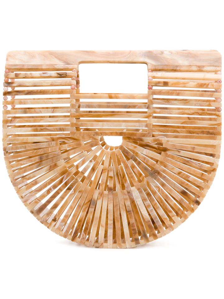Cult Gaia Ark Mini Tote Bag - Nude & Neutrals