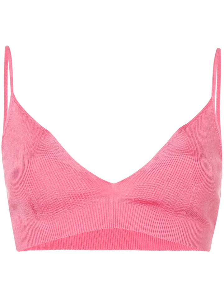 Calvin Klein 205w39nyc Ribbed Bralet - Pink