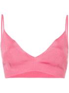 Calvin Klein 205w39nyc Ribbed Bralet - Pink