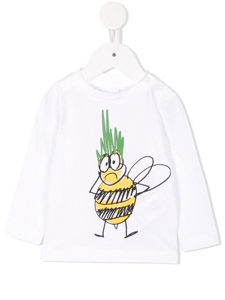 Stella Mccartney Kids Bee Print Top - White
