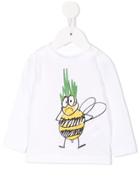 Stella Mccartney Kids Bee Print Top - White