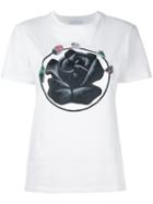 J.w.anderson Rose Print T-shirt, Women's, Size: Large, White, Cotton