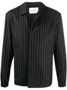 1017 Alyx 9sm Branded Stripe Pattern Shirt - Black