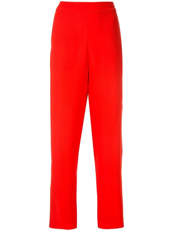 Layeur Straight-leg Trousers - Red