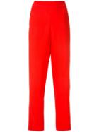 Layeur Straight-leg Trousers - Red