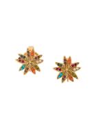 D'orlan Vintage 1980s Vintage D'orlan Colourful Star Clip-on Earrings