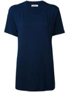 Dondup - 'sunbury' T-shirt - Women - Elastodiene/viscose - Xs, Women's, Blue, Elastodiene/viscose