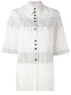 Damir Doma - Patterned Blouse - Women - Cotton/cupro - M, Women's, White, Cotton/cupro