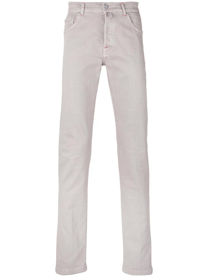 Kiton - Slim-fit Jeans - Men - Cotton/spandex/elastane - 33, Nude/neutrals, Cotton/spandex/elastane