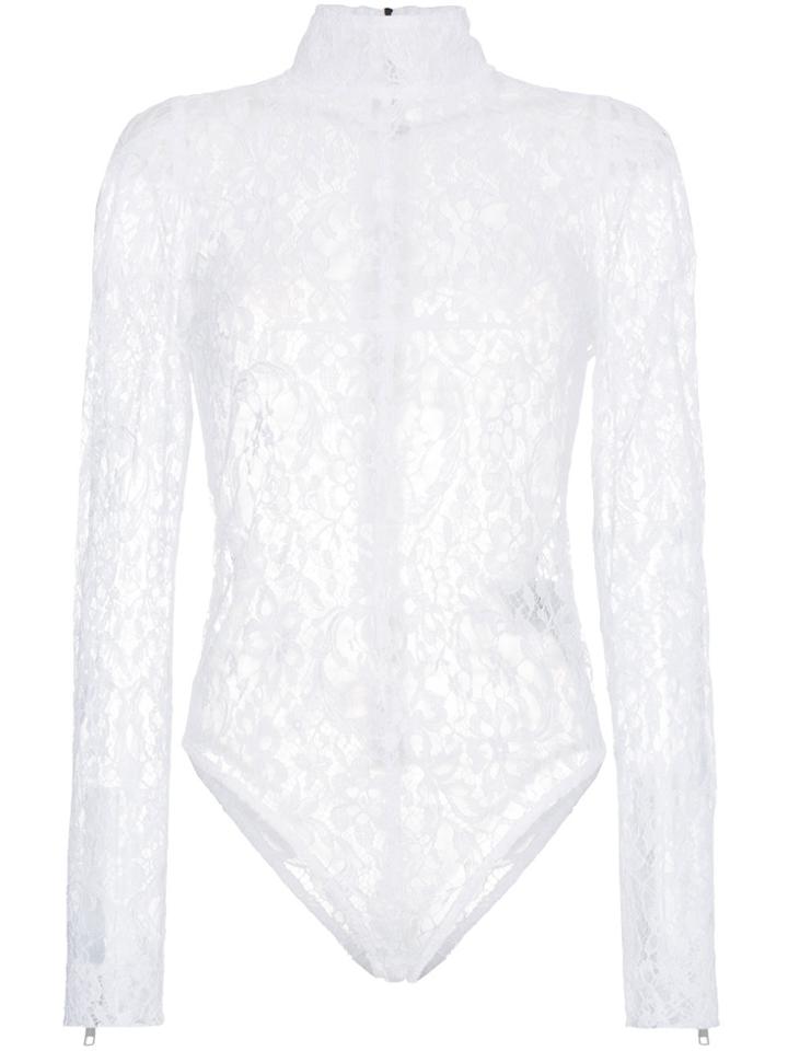 Givenchy Fitted Lace Bodysuit - White
