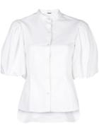Adam Lippes Puff Sleeve Shirt - White