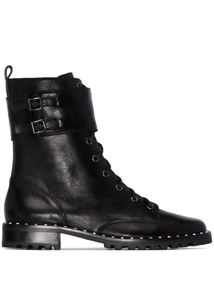 Sophia Webster Bessie Leather Boots - Black