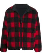 John Elliott Buffalo Check Fleece Jacket - Red